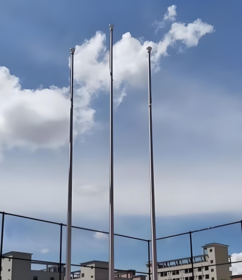假如福清福建锥形旗杆安装歪了,如何校正?